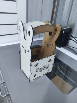 imagem do arquivo vetor para download cesta de pascoa mdf 3mm