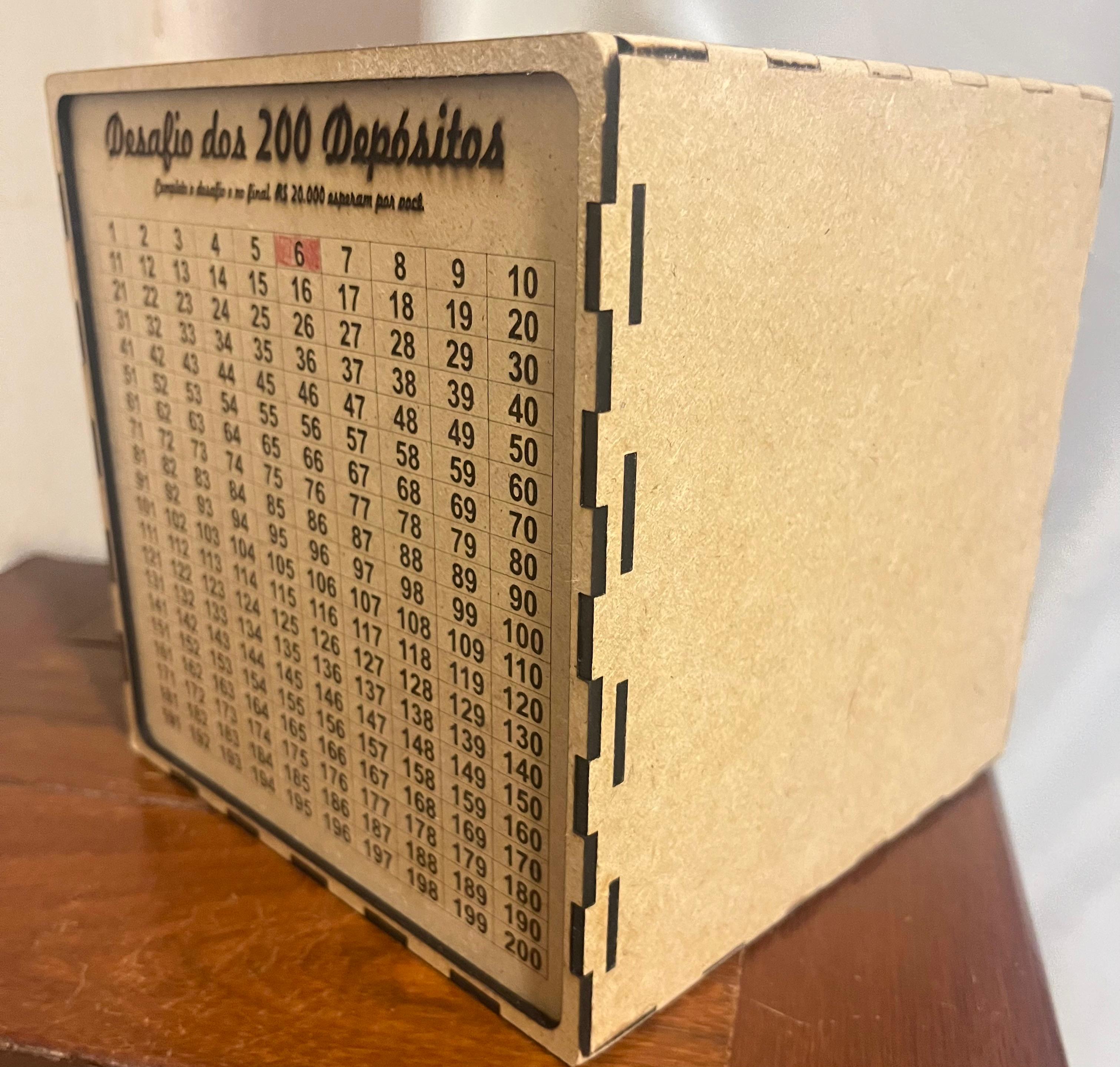 imagem do arquivo vetor para download Caixa Desafio 200 Depositos