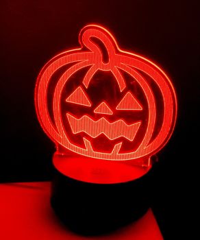 imagem do arquivo vetor para download Abajur Jack O Lantern em Acrílico