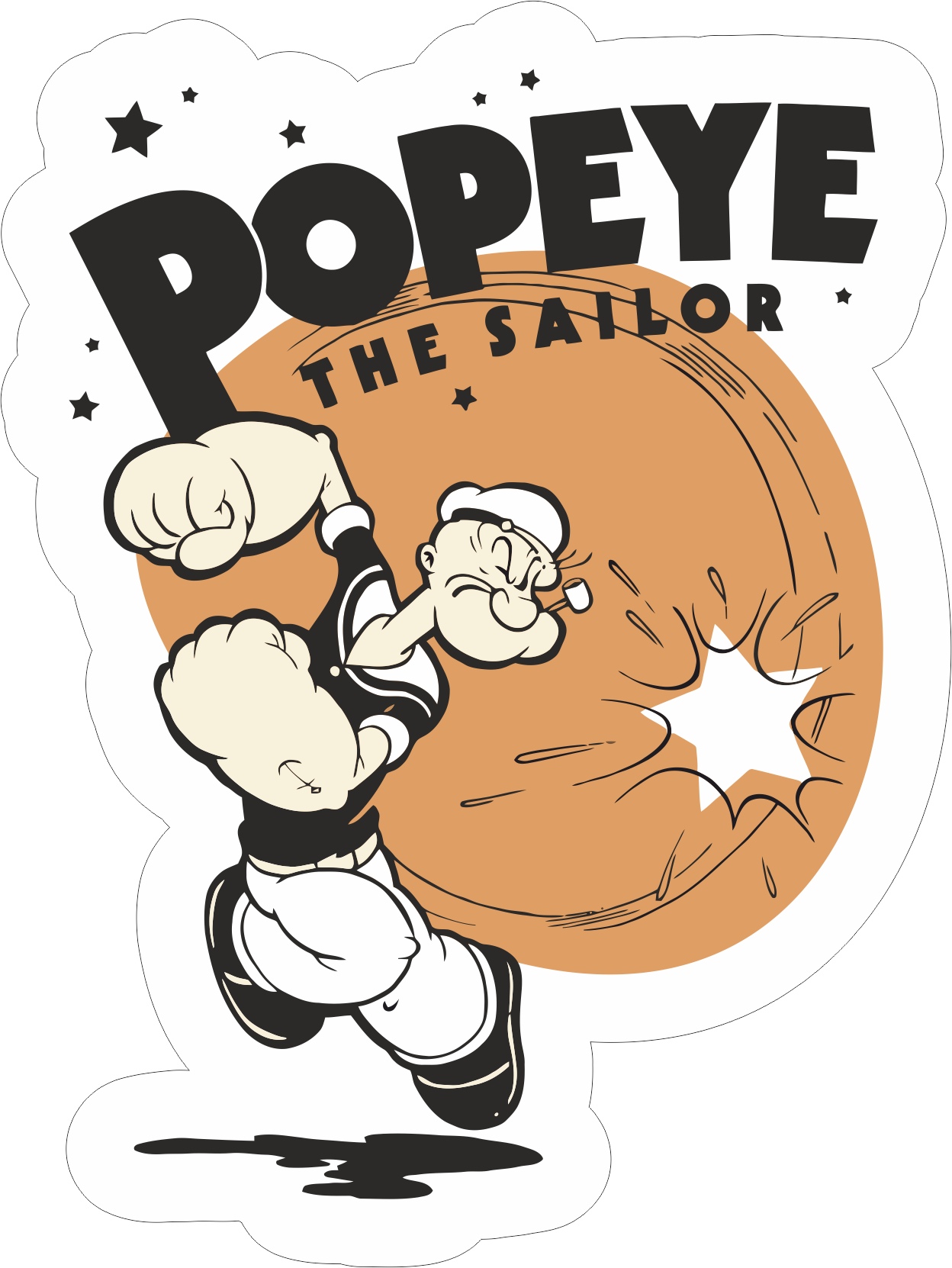 imagem do arquivo vetor para download Adesivo Popeye O Marinheiro