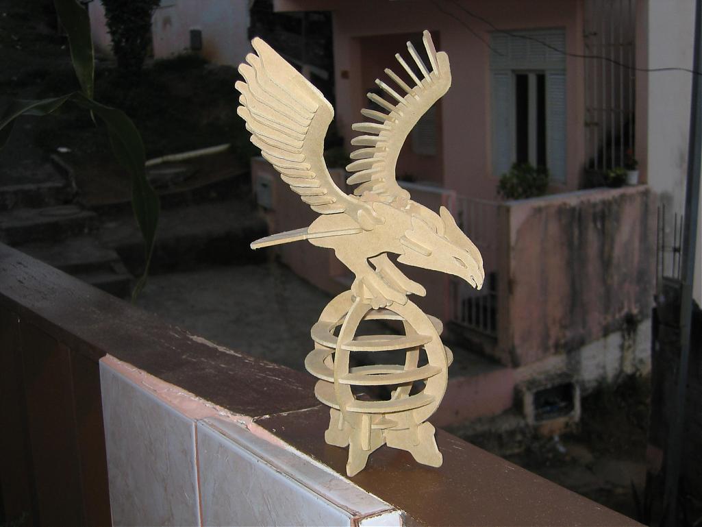 imagem do arquivo vetor para download Aguia 3D