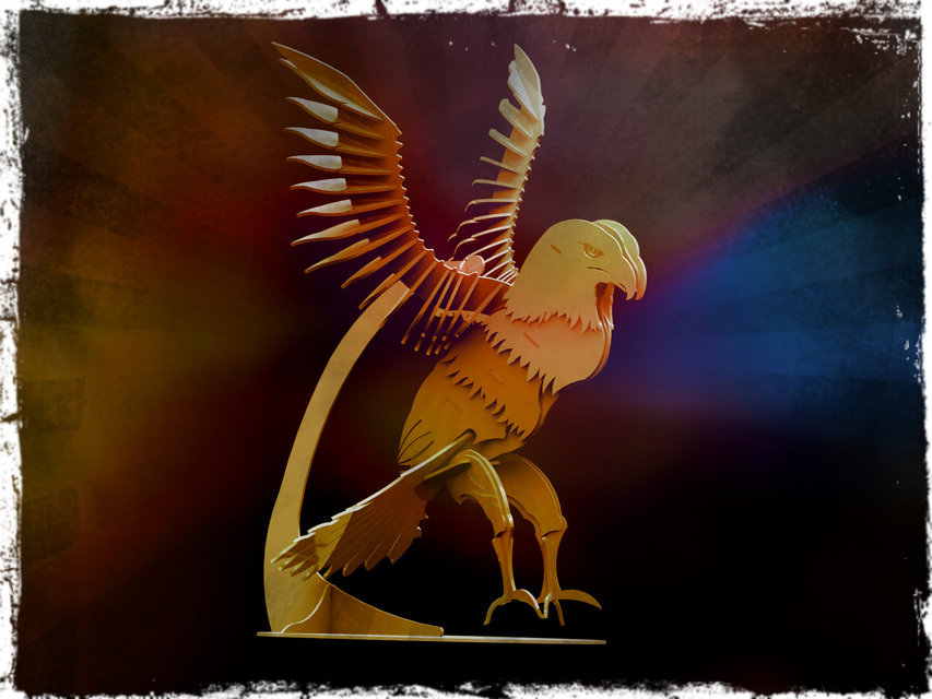 imagem do arquivo vetor para download Aguia 3D