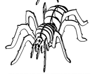 imagem do arquivo vetor para download Aranha 3D