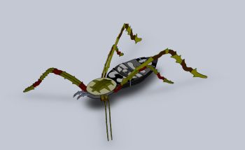 imagem do arquivo vetor para download Aranha 3d