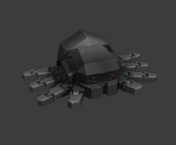 imagem do arquivo vetor para download Aranha robô 3d