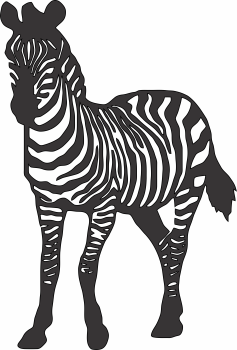 imagem do arquivo vetor para download Arte de parede Zebra