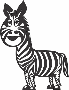imagem do arquivo vetor para download Arte de parede Zebra 