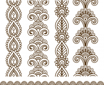 imagem do arquivo vetor para download Arte vetorial Henna Mehndi