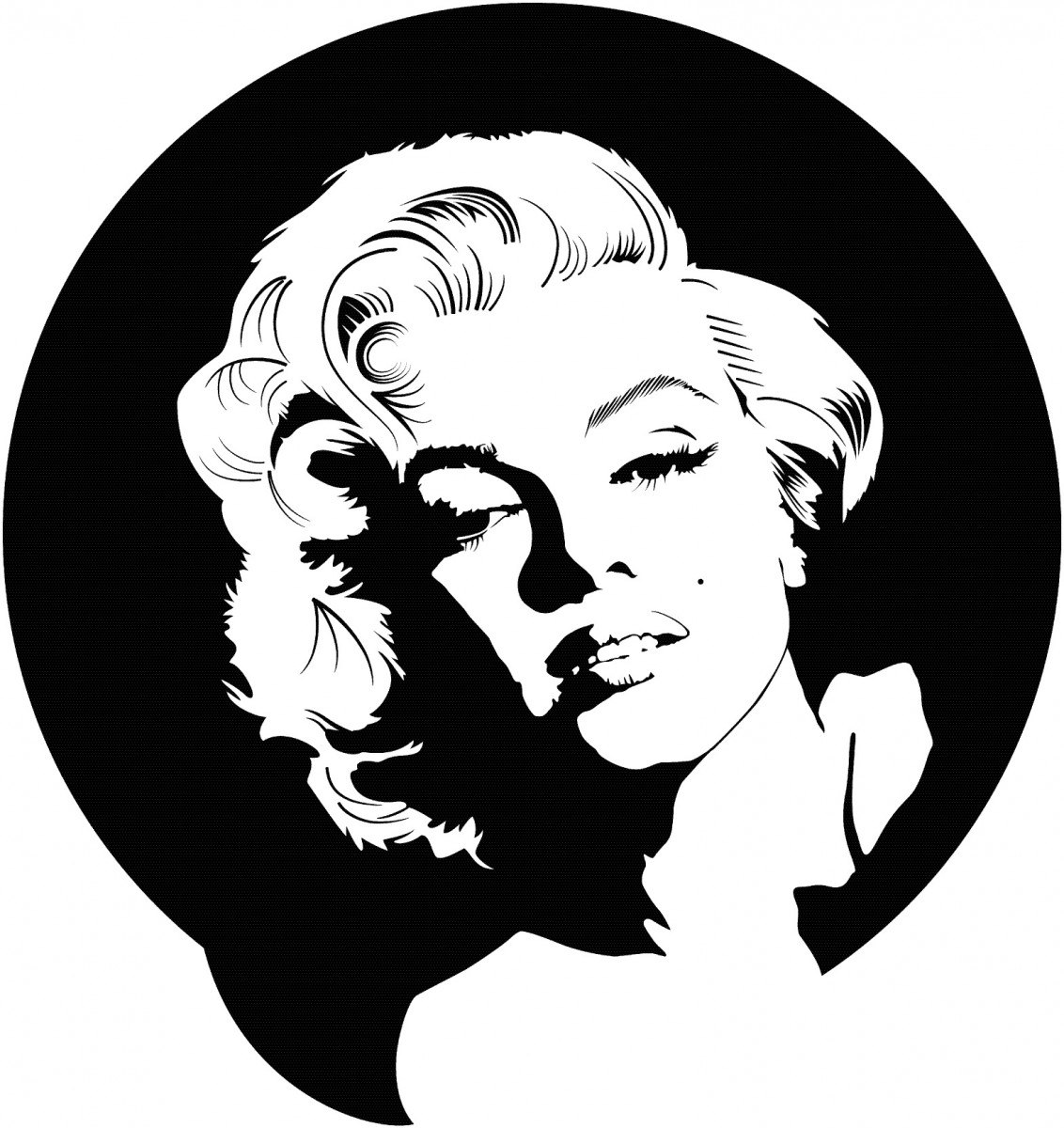 imagem do arquivo vetor para download Arte vetorial Marilyn Monroe