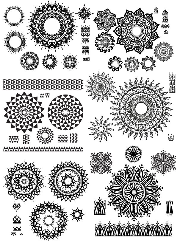 imagem do arquivo vetor para download Arte vetorial de design de círculo geométrico