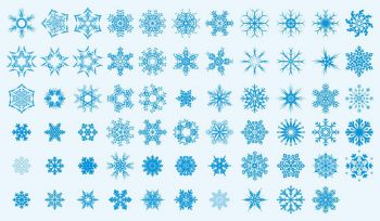 imagem do arquivo vetor para download Arte vetorial de flocos de neve