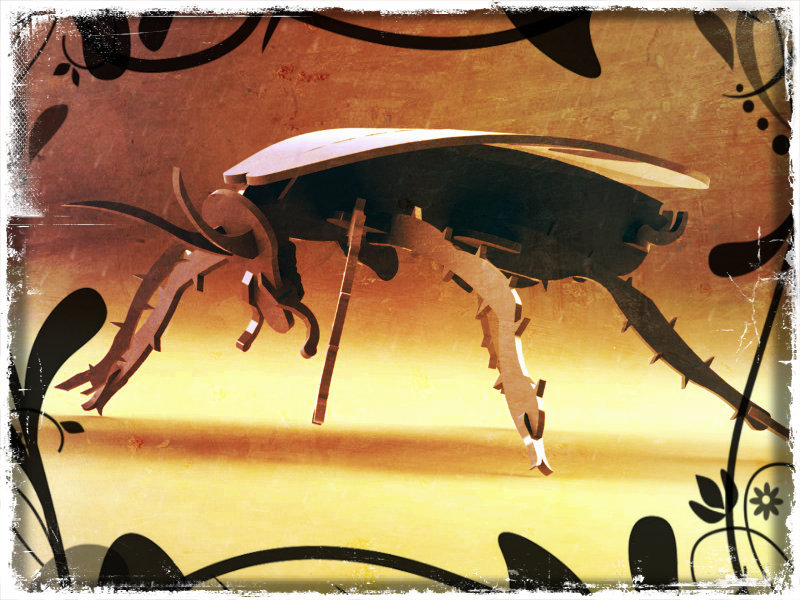 imagem do arquivo vetor para download Barata 3D