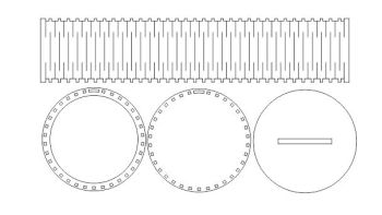 imagem do arquivo vetor para download Base de Lâmpada LED