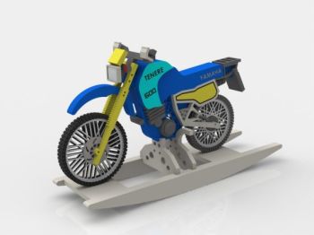 imagem do arquivo vetor para download Bicicleta de Balanço Yamaha para Crianças