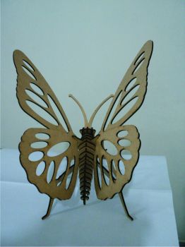 imagem do arquivo vetor para download Borboleta 3D