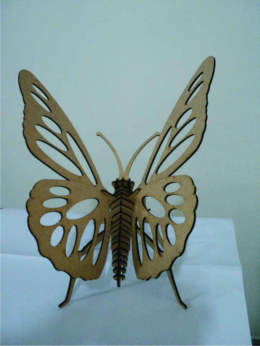 imagem do arquivo vetor para download Borboleta 3D
