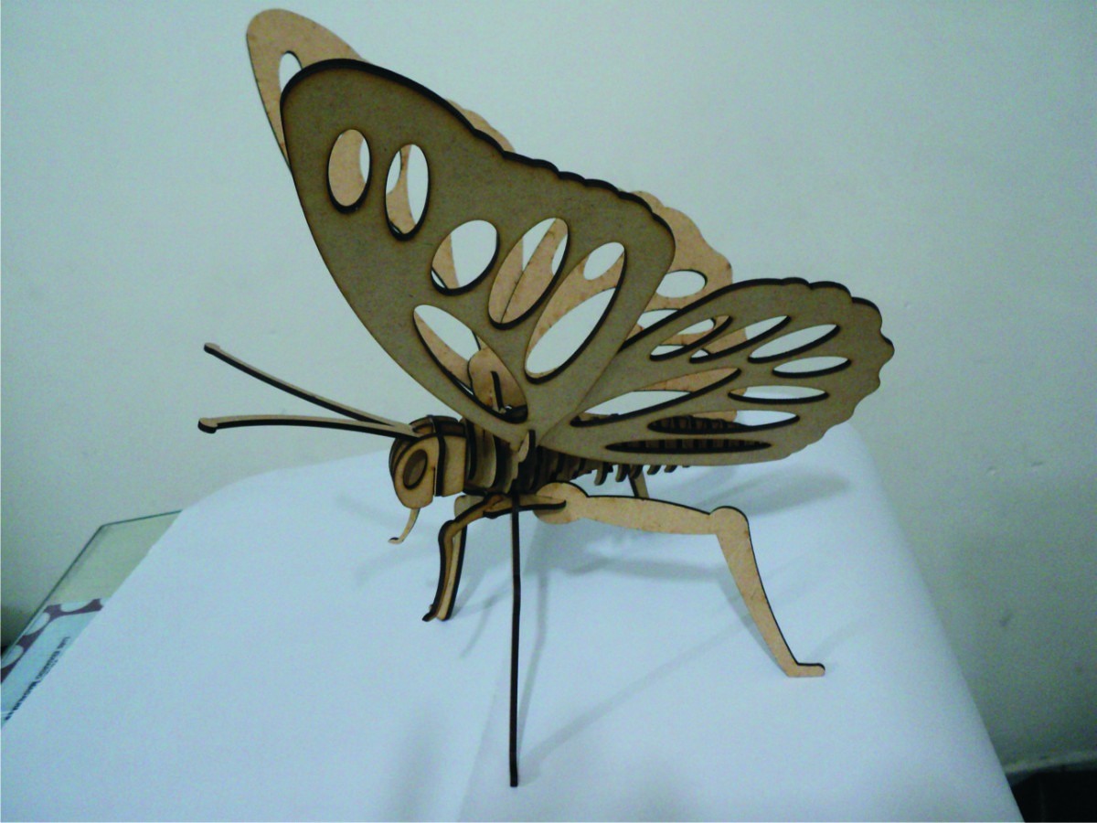 imagem do arquivo vetor para download Borboleta 3D