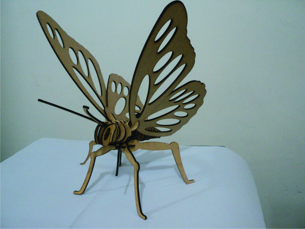 imagem do arquivo vetor para download Borboleta 3D