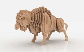 imagem do arquivo vetor para download Buffalo 3D