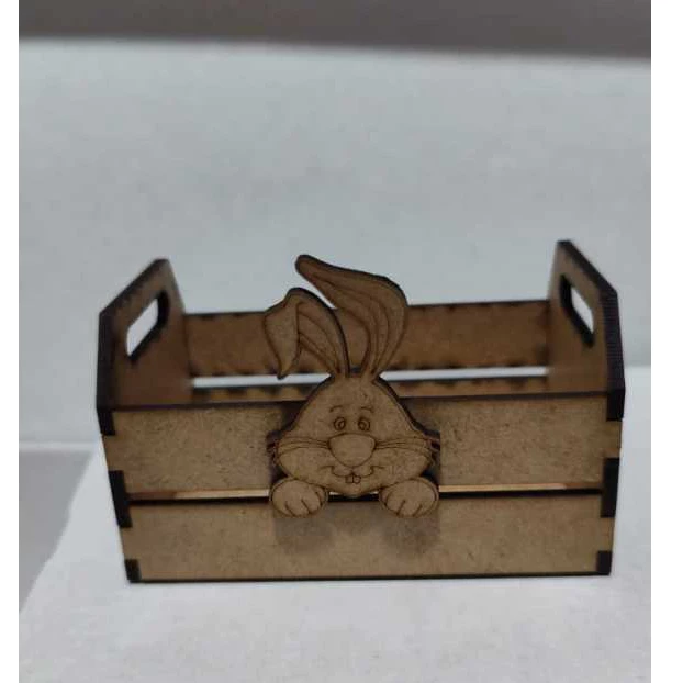 imagem do arquivo vetor para download CAIXOTE COELHO PÁSCOA MDF