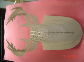 imagem do arquivo vetor para download Cabeca Alce 3D