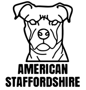 imagem do arquivo vetor para download Cabeça de Cão American Staffordshire em Vetor