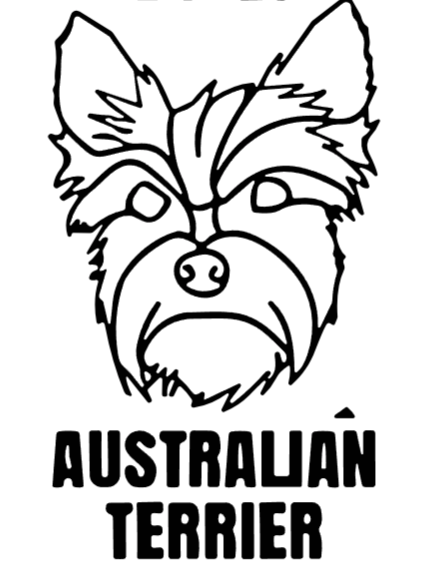 imagem do arquivo vetor para download Cabeça de Cão Australian Terrier em Vetor