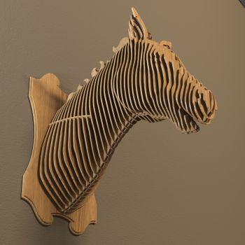 imagem do arquivo vetor para download Cabeça de Cavalo Estilizada em Arte Vetorial