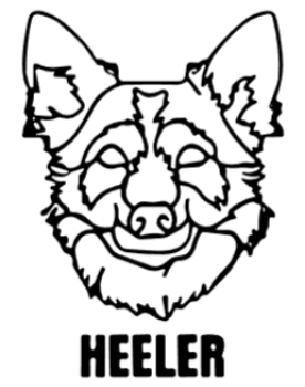 imagem do arquivo vetor para download Cabeça de cão Heller em vetor