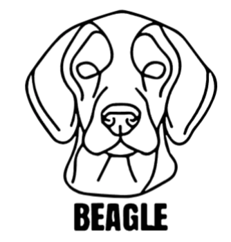 imagem do arquivo vetor para download Cabeça de cão em vetor Beagle