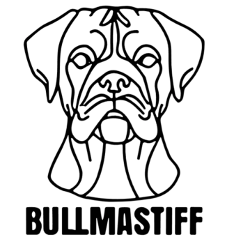 imagem do arquivo vetor para download Cabeça de cão em vetor Bullmastiff
