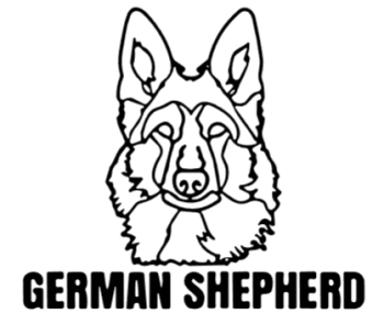 imagem do arquivo vetor para download Cabeça de cão em vetor German Shepherd