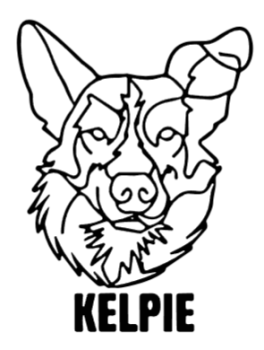 imagem do arquivo vetor para download Cabeça de cão em vetor Kelpie
