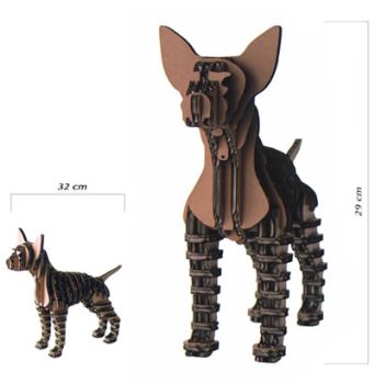 imagem do arquivo vetor para download Cachorro Chihuahua D Torso 3D