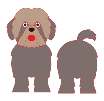 imagem do arquivo vetor para download Caixa Cão Shih Tzu