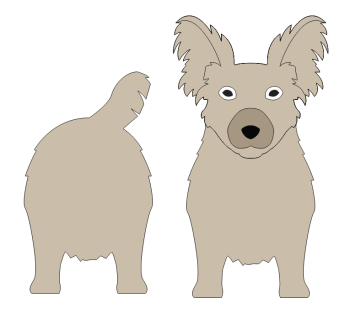 imagem do arquivo vetor para download Caixa cão Corillon