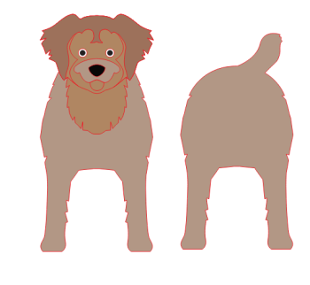 imagem do arquivo vetor para download Caixa cão Goberian