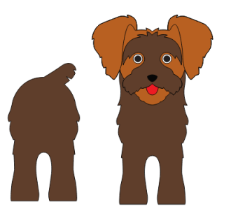 imagem do arquivo vetor para download Caixa cão Morkie
