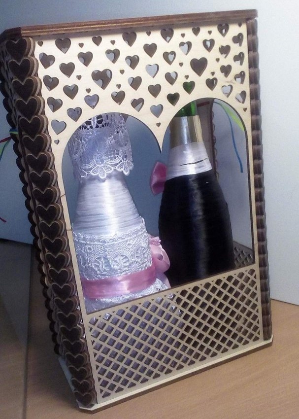 imagem do arquivo vetor para download Caixa de Vinho para Casamento