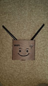 imagem do arquivo vetor para download Caixa de Wifi para Corte a Laser