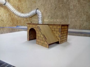 imagem do arquivo vetor para download Casa com Escorregador para Corte a Laser