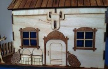 imagem do arquivo vetor para download Casa de Banho para Corte a Laser