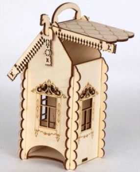 imagem do arquivo vetor para download Casa de Chá para Corte a Laser