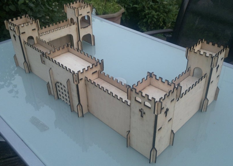 imagem do arquivo vetor para download Castelo em miniatura 