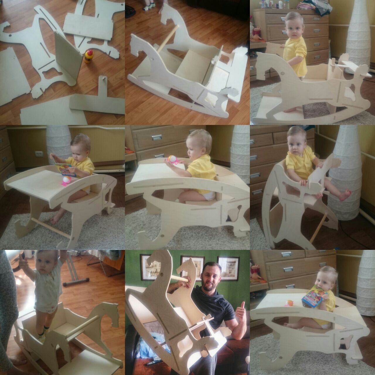 imagem do arquivo vetor para download Cavalo de balanço infantil
