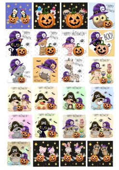 imagem do arquivo vetor para download Coleção de personagens fofos de Halloween