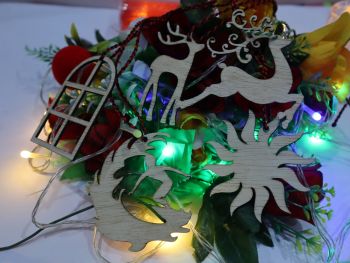 imagem do arquivo vetor para download Conjunto de Ornamentos de Natal para Corte a Laser