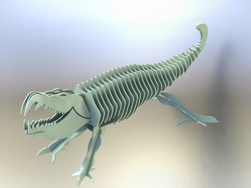 imagem do arquivo vetor para download Crocodilo 3D