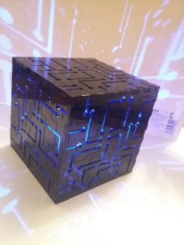 imagem do arquivo vetor para download Cubo de Luz Noturna para Corte a Laser