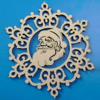 imagem do arquivo vetor para download Decoração de Árvore de Natal com Gravação em Laser